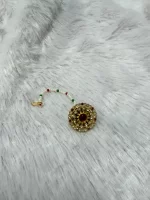 Traditional Floral Rakhdi with Pink Stones - Image 2