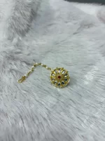 Traditional Floral Rakhdi with Pink Stones - Image 2