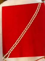 Royal Red Stone Pearl Mehri with Dori
