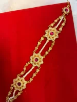 Royal Floral Pink Stone Mehri Shishful
