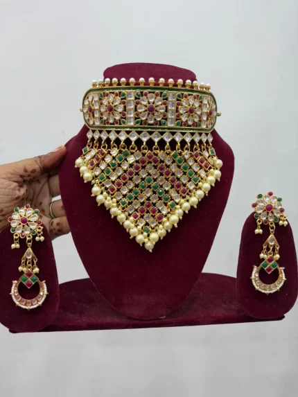 Premium Heavy Multicolor Aad Necklace Set
