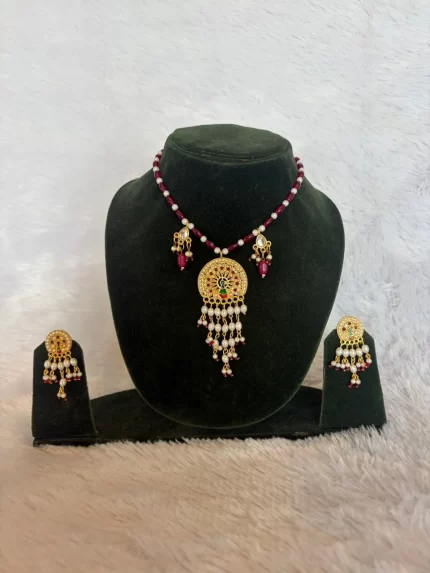 Elegant Peacock Design Neckset with Earrings