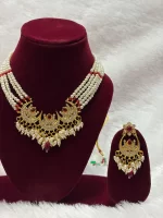 Trending Three Chand Bridal Neckset - Image 2