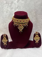 Royal Lightweight Aad Neckset with Earrings - Image 2
