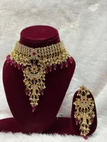 Viral Premium Heavy Original Kundan Fish Set with Earrings