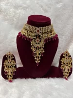 Viral Premium Heavy Original Kundan Fish Set with Earrings - Image 2