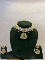 Premium White Pearl Set with Stone Detailing