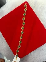 Traditional Green Kundan Shishful Mehri