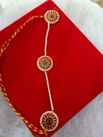 Traditional Pearl Shishful Mehri with Stone Detailing
