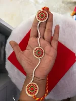 Traditional Pearl Shishful Mehri with Stone Detailing - Image 2